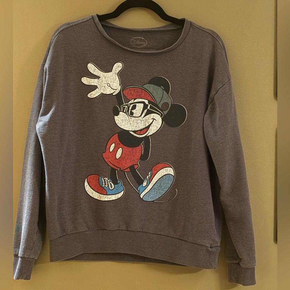 Disney Mickey Mouse Graphic Sweatshirt Preloved Large